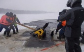 В Архангельской области снегоход с рыбаками провалился под лед, погиб мужчина