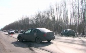 На въезде в Северодвинск произошло серьезное ДТП: столкнулись три автомобиля