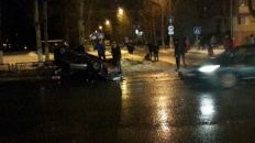 ДТП в Северодвинске: автомобиль вылетел с дороги и рухнул на крышу